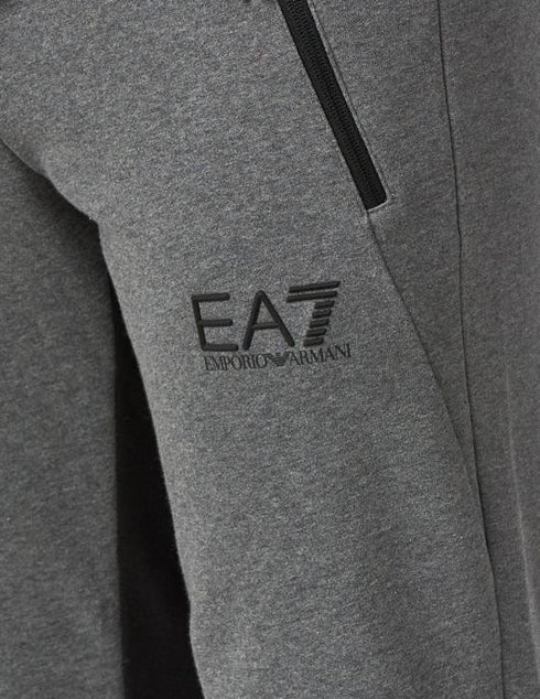 Pantaloni Della Tuta Uomo colorblock polsino Grigio Nero EA7 Emporio Armani- Francavilla Moda